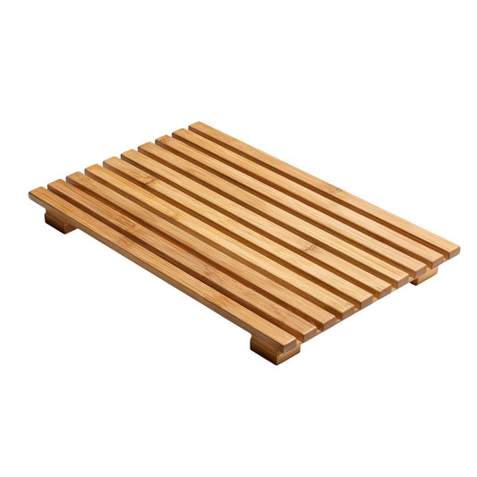 Ronava Minimalist Bamboo Bathtub Shelf - Slatted Design