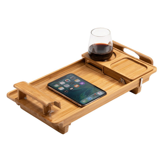 Ronava Luxury Expandable Bamboo Bathtub Caddy Tray